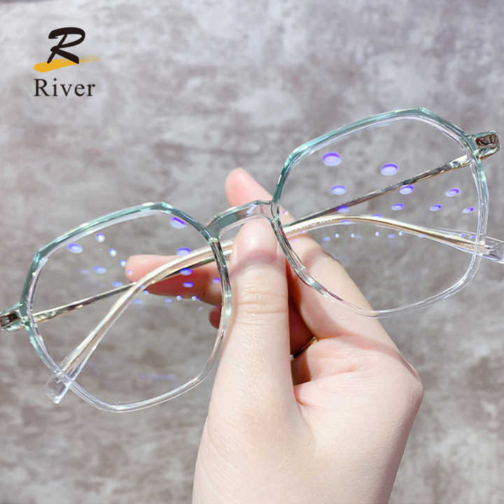 نظارات نسائية بصرية مقاومة للضوء الأزرق موديل TR 90 من River Fashion للنساء River Fashion TR 90 Blue Light Blocking Optical Glasses for Women