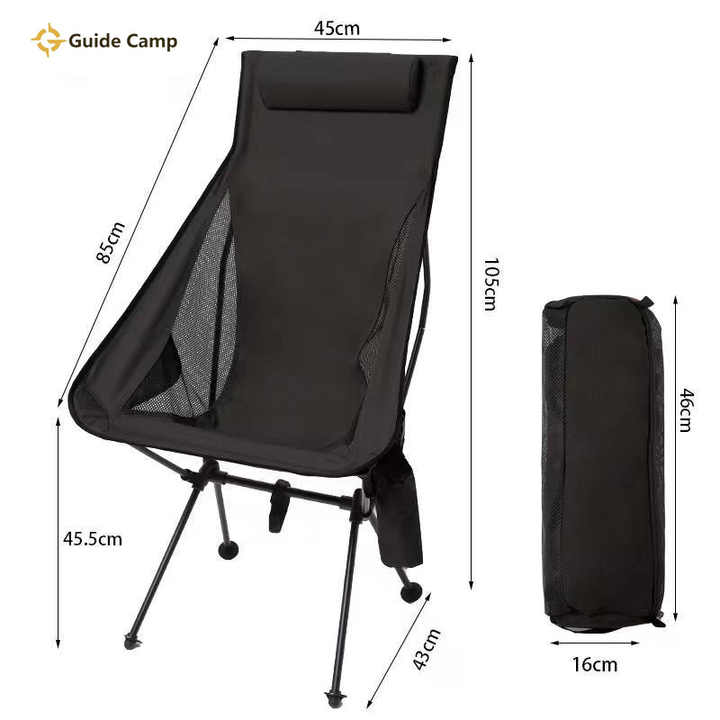كرسي خارجي قابل للطي، كرسي محمول على شكل . Outdoor Folding Chair, Portable Moon Chair for Beach,