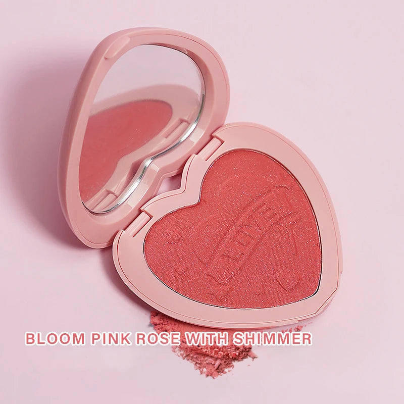 Heart-shaped face blush 