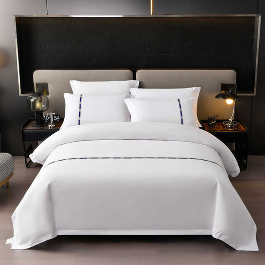 Luxury 7 Piece White Comforter Bedding Set Custom Size 