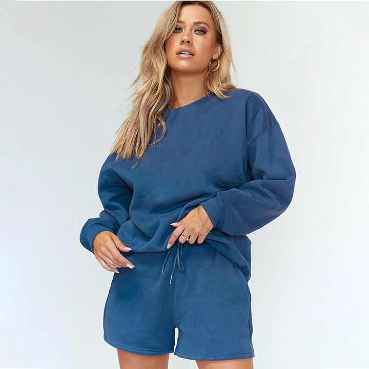 Women's 2-Piece Plain Suit Set