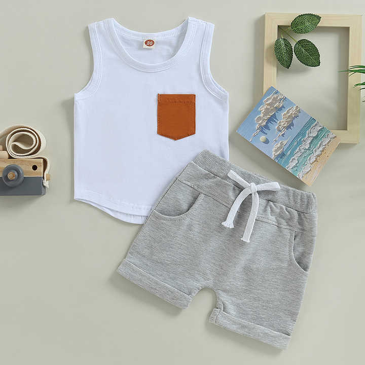 Black White Summer Clothing Set 