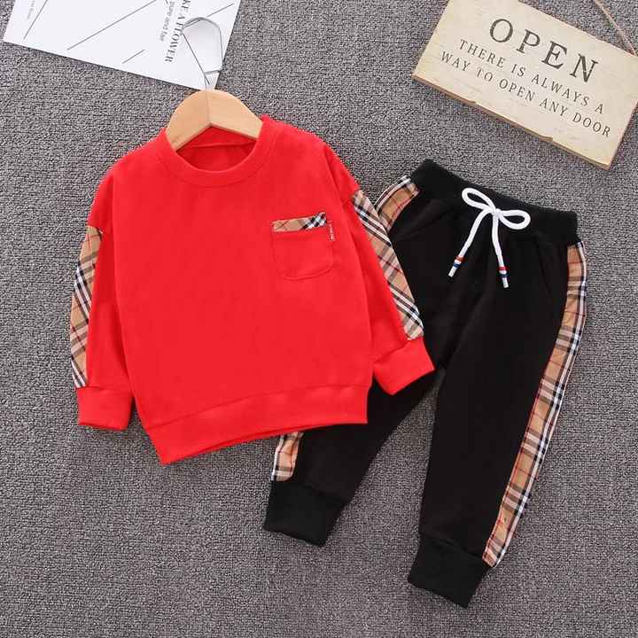Boys' Pants Suit Autumn 2-Piece Set 