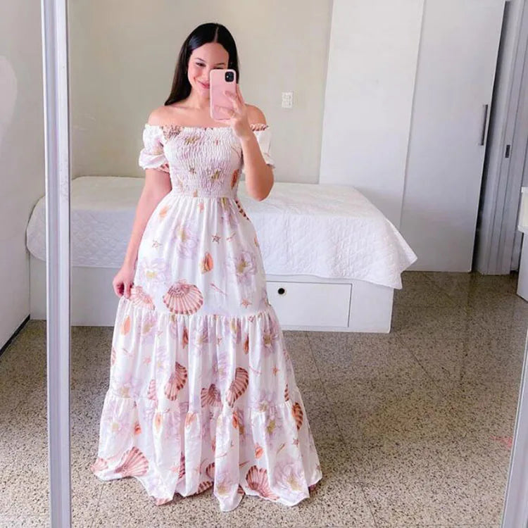 Women's off-shoulder summer dress 