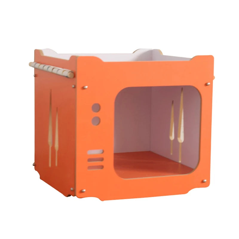 بيت الحيوانات الأليفة مع أرجوحة منزل قابل للإزالة . اكسسوارات حيوانات