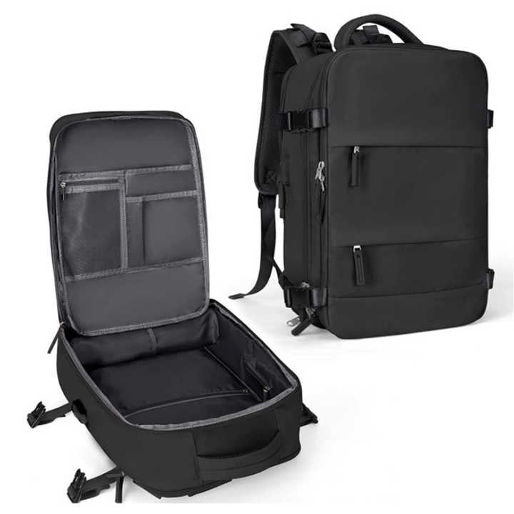 حقيبة ظهر جديدة صغيرة بسحاب مزدوج ومنفذ USB حقيبة ظهر