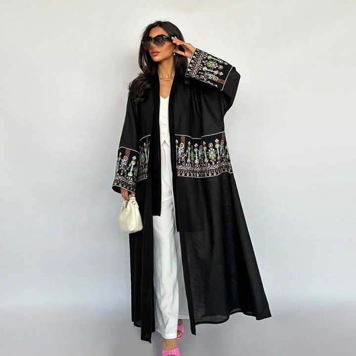 Black abayas for meals and occasions 