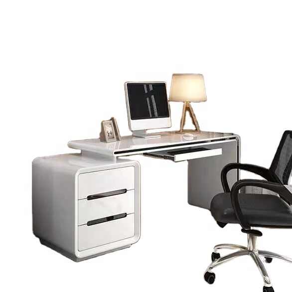simple wooden desk