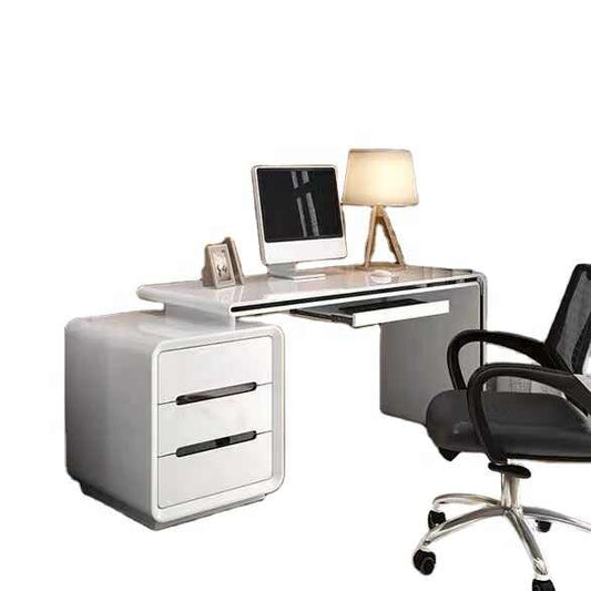 simple wooden desk
