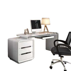 simple wooden desk