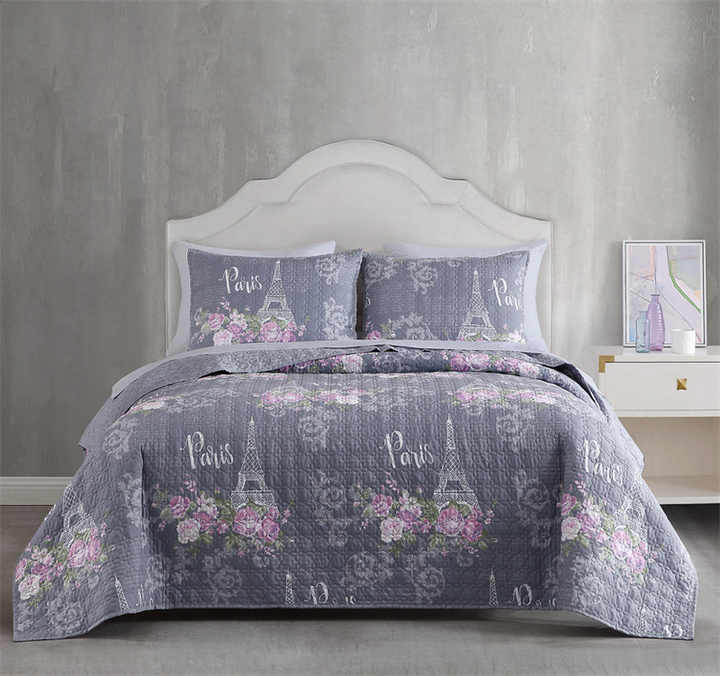 Aoyatex Microfiber Duvet Cover Set, 100% Polyester Custom Printed Duvet Cover Set 