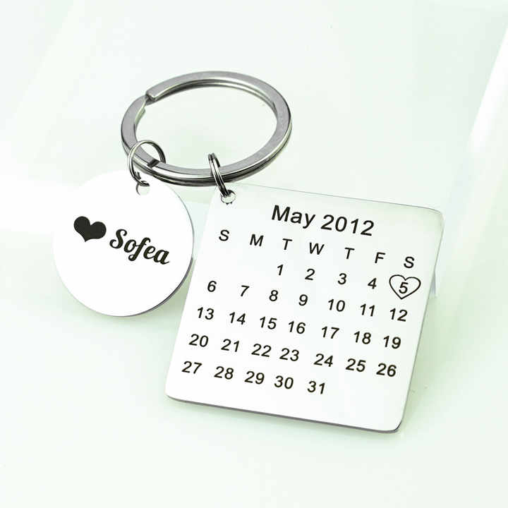 Diy Stainless Steel Keychain Couple 
