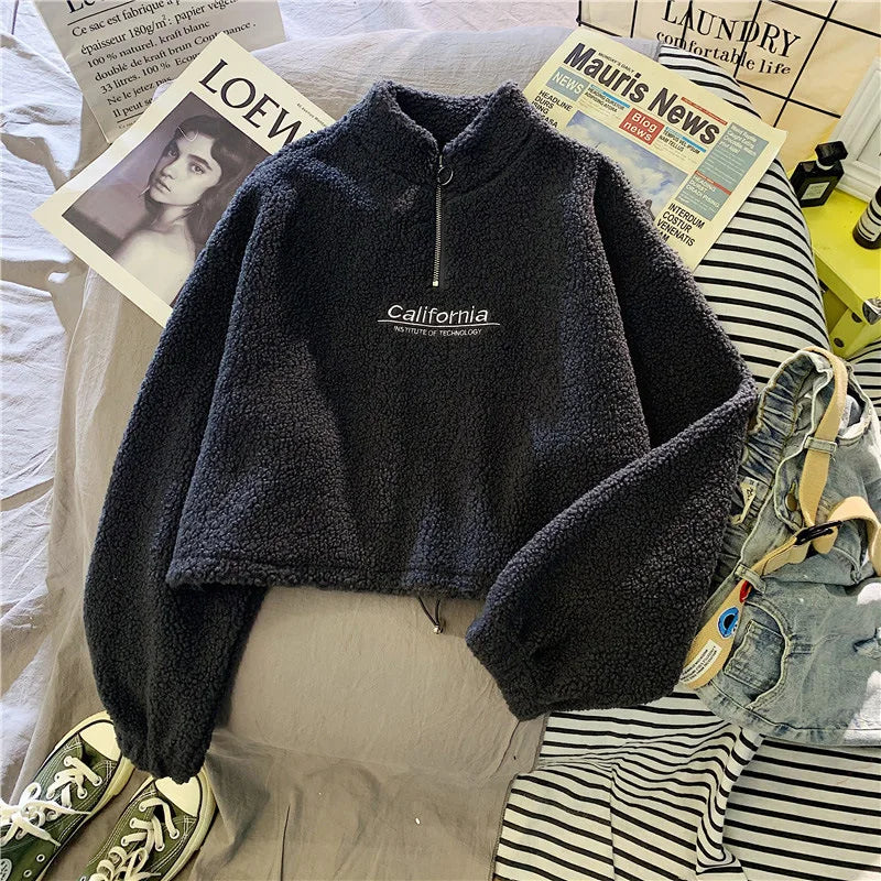 Thick cropped hoodie 