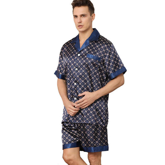 Men's silk pajamas 