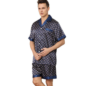 Men's silk pajamas 