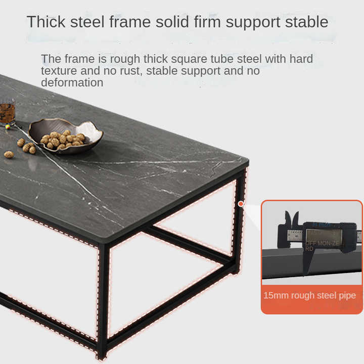 Coffee table for living room simple modern rock board small table 