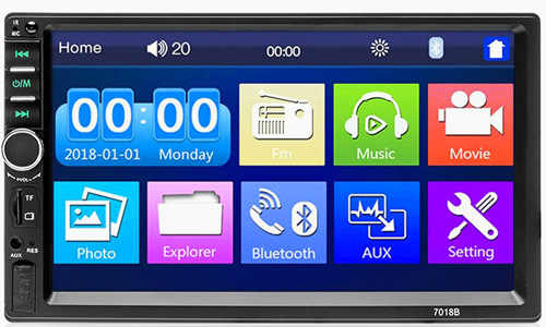7 Inch Universal Car Dashboard MP5 GPS Stereo LCD 