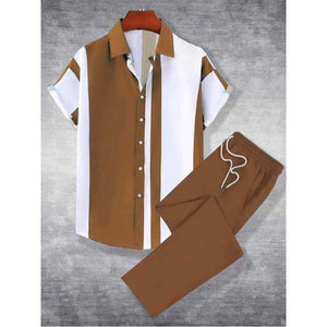 تيشيرت رجالي مخطط بأكمام