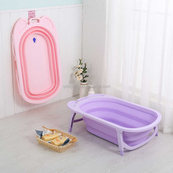 Baby Products Other Baby Supplies Foldable Shower Bath Tub Anti-slip Bathtubs for Kids 
