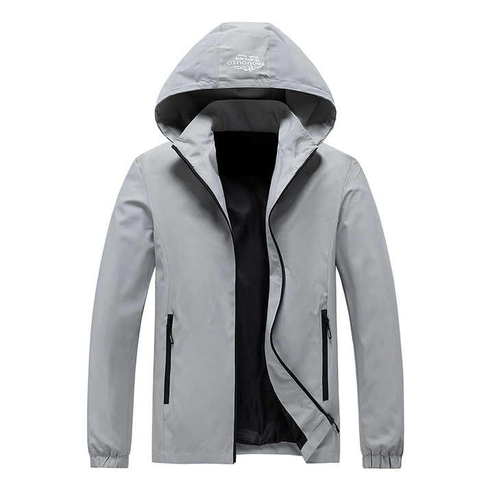 جاكيت بومبر رجالي كاجوال بتصميم عتيق مع غطاء . Men's Casual Vintage Bomber Jacket with Hood and