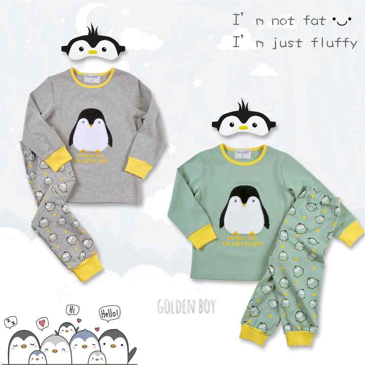 Boys' long-sleeved sleepsuits 