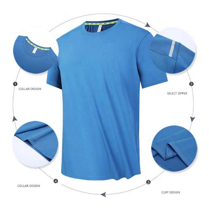 Men's High Neck Designer T-Shirt 