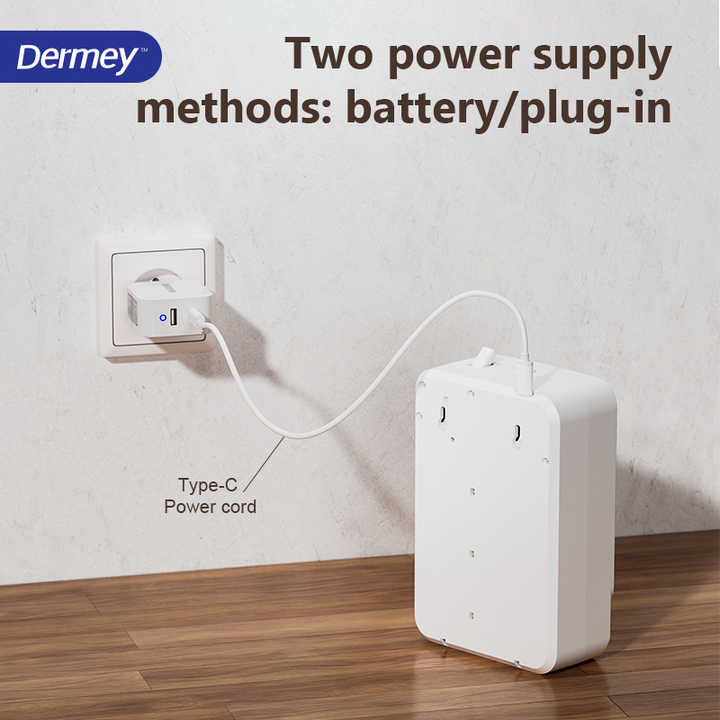 جهاز ديرمي 400 مل لتعطير المنزل يعمل بالبطارية، ماكينة تعطير بدون ماء للزيوت العطرية Derma 400ml Battery Operated Home Fragrance Diffuser, Waterless Aromatherapy Machine for Essential Oils