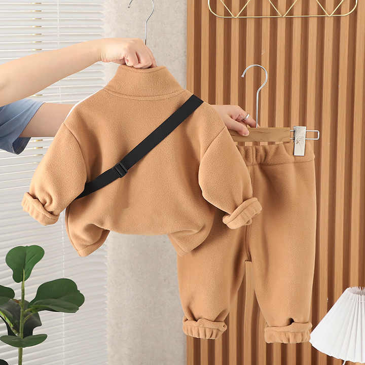 Boys' pants, two-piece clothing, good quality for winter 