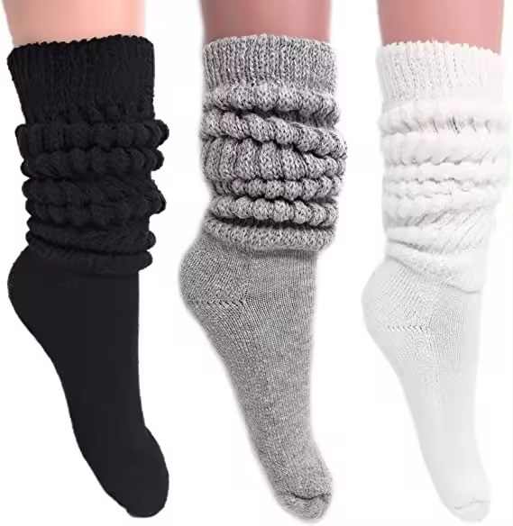 Pairs Pack Casual Lady Calf Socks 