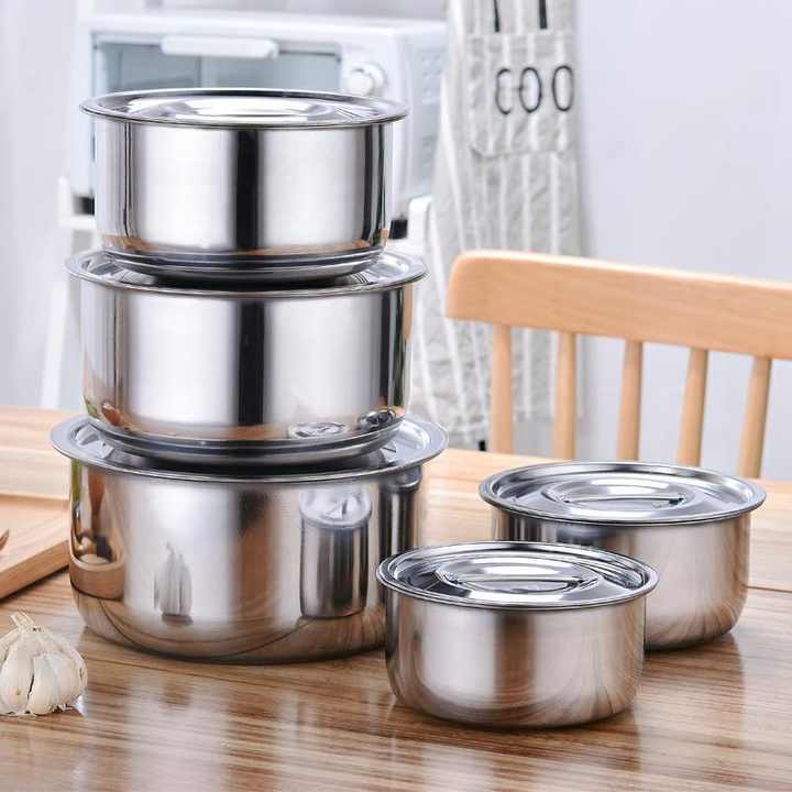stainless steel cooking sets 