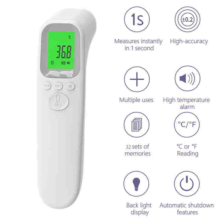 hermometers with Alarm - مقياس حرارة رقمي محمول باليد للأطفال