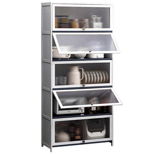 Multifunctional wooden kitchen cabinet