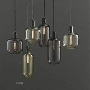 Glass pendant lights 