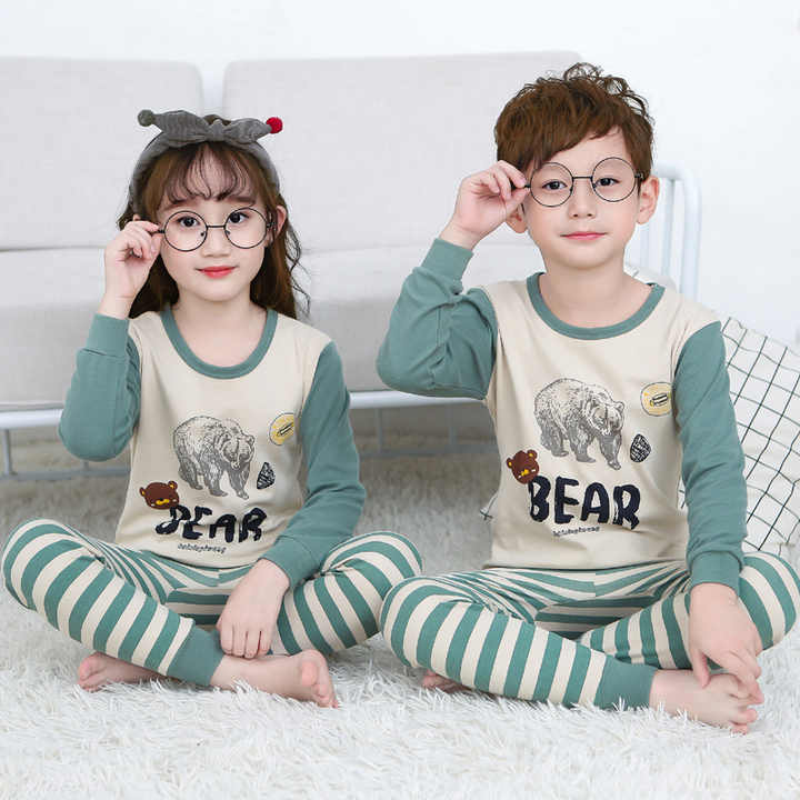 New Children's Pajamas Set of Fall and 