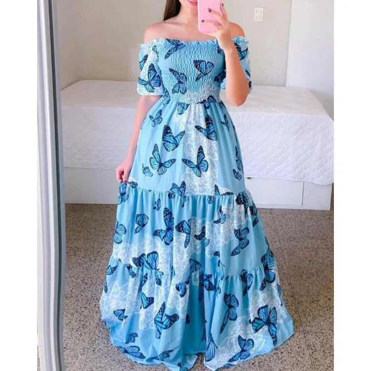 Women's off-shoulder summer dress 