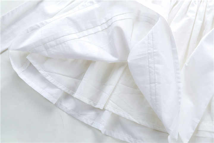 Made Princess Wedding Cotton Kids Clothe- White Christian Dresses for Little Girls 