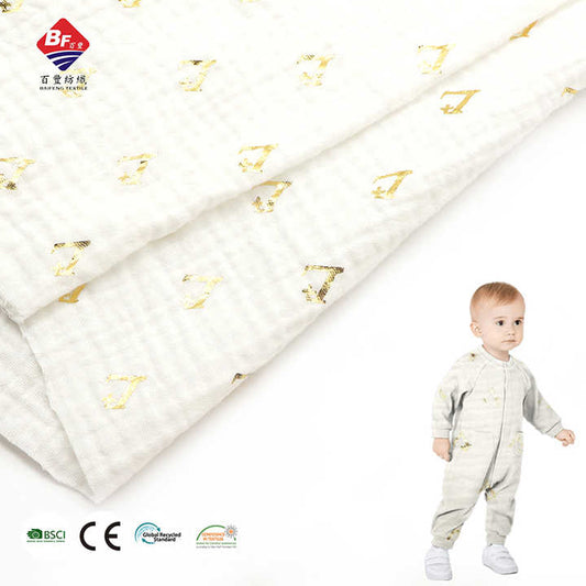 Comfortable cotton crepe fabric 