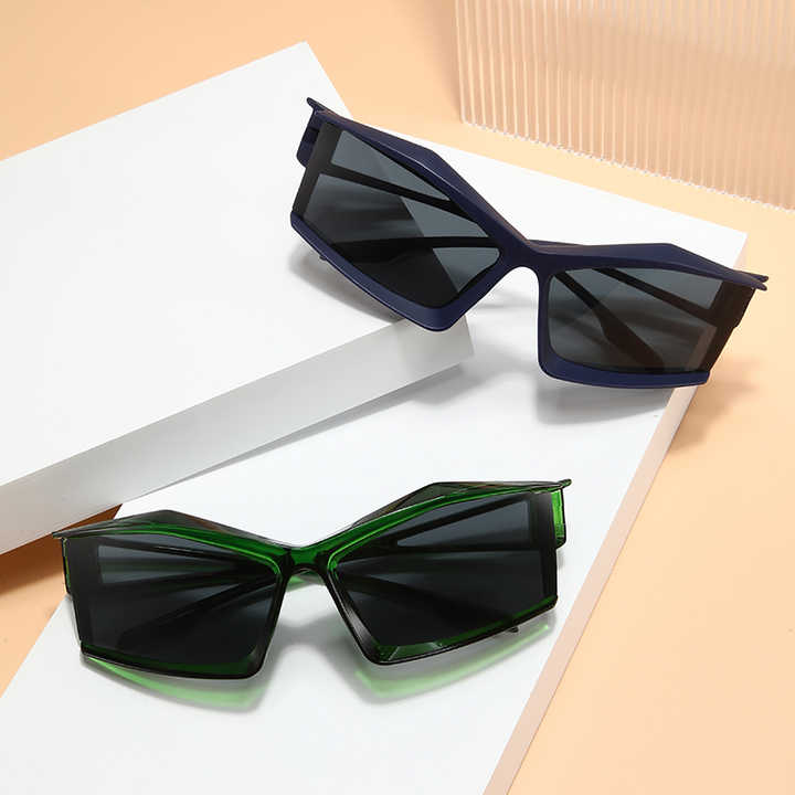 Uniquely shaped sports sunglasses for kids 