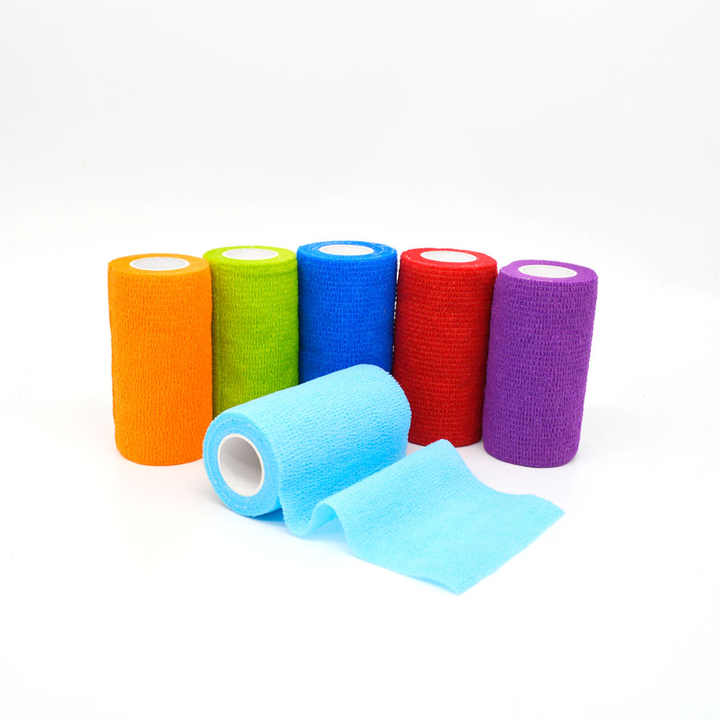 10 سنتيمتر اللاتكس الشحن غير المنسوجة ضمادة . 10cm Latex Free Non-woven Elastic Adhesive Bandage for
