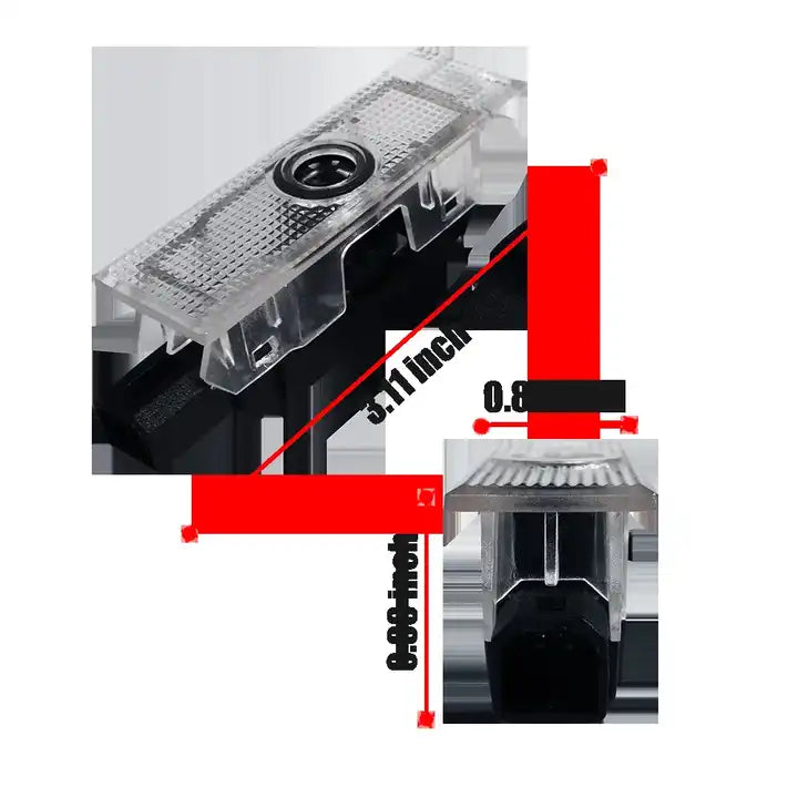 Car Door LED Welcome Light Accessories For Fiat 500x 500L Punto-01 3D Laser Logo Projector Custom Ghost Shadow Lamp 