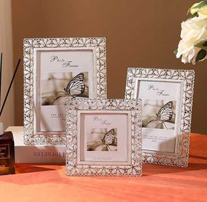 الأوروبي الزفاف إطار صور مجموعة الجدول 6/ 7/10 بوصة ضوء الفاخرة إطار صور معدني إطار صور المعيشة غرفة نوم ديكور المنزل الحلي