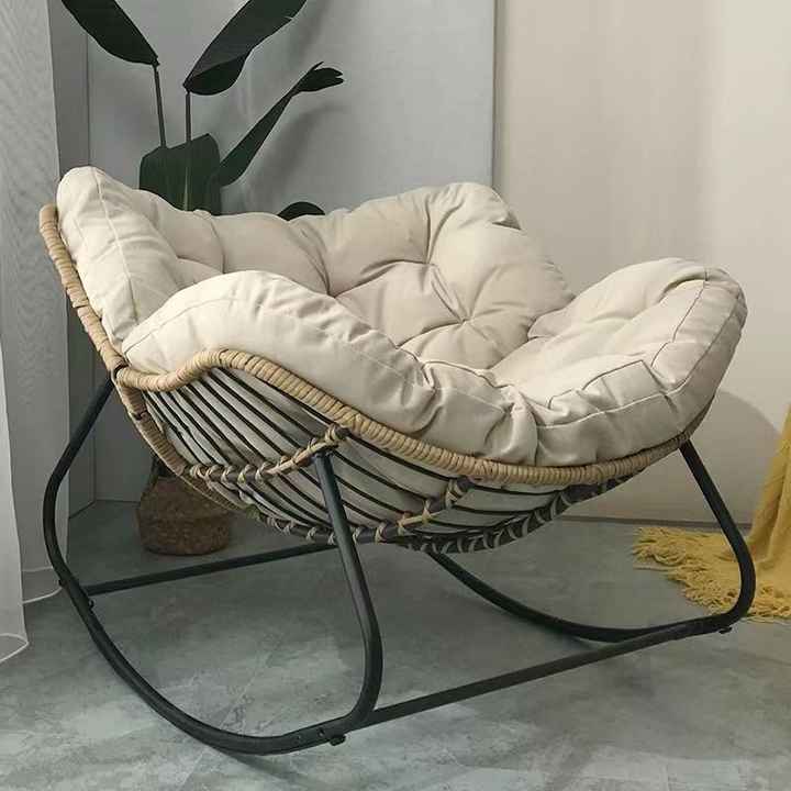 High Quality Rattan Sofa Chair Set Scandinavian Design 