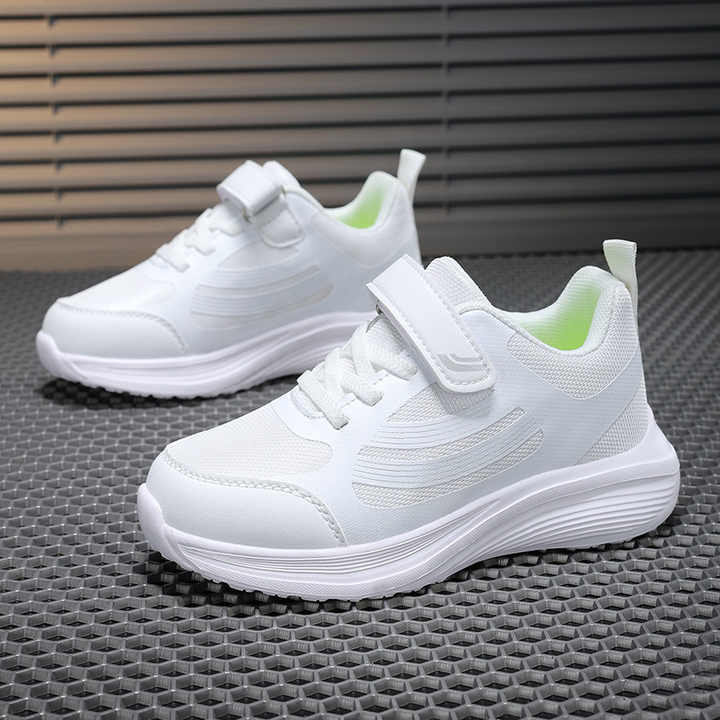 Boys' Sneakers White Breathable Mesh Sneakers 