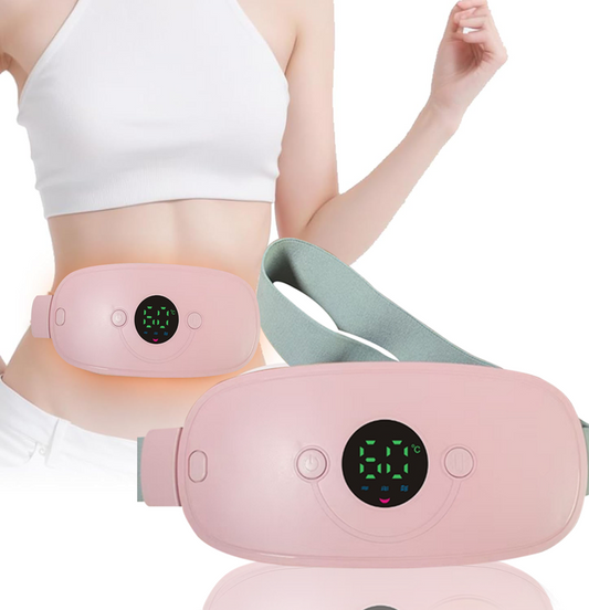 ain Relief for Period Cramps Beauty - Smart ABS Heating Pad with Massage Strip for Relief 