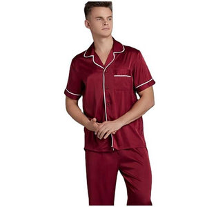 طقم بيجامات نوم رجالي أنيق
