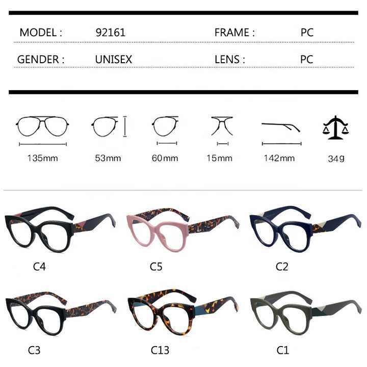 Sunbest eyear Fashionable Big Frames Women High Quality Optical Eyeglasses With ufug Rays For Myopia Use 