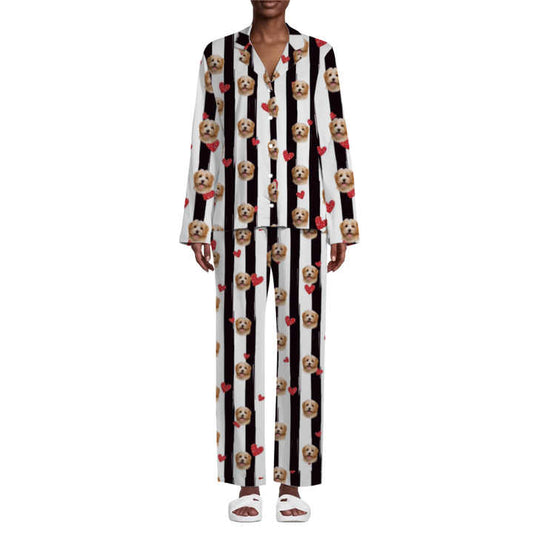 Men's Polyester Crew Neck Pajamas 