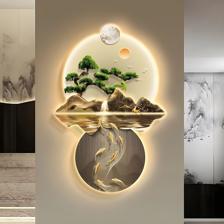 Luxury landscape design metal art. 