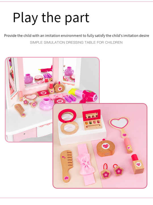 Table Jewelry Box Gifts Wooden Toys 