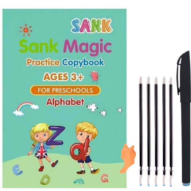 Educational books for learning English handwriting 4 